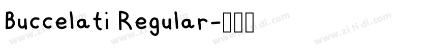Buccelati Regular字体转换